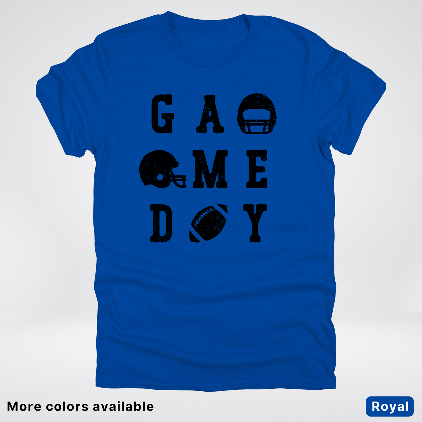 Game Day Football 3 x 3 - Black Design - T-Shirt
