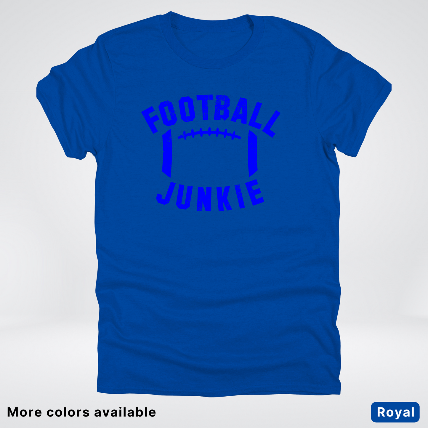 Football Junkie – Blue Design - T-Shirt