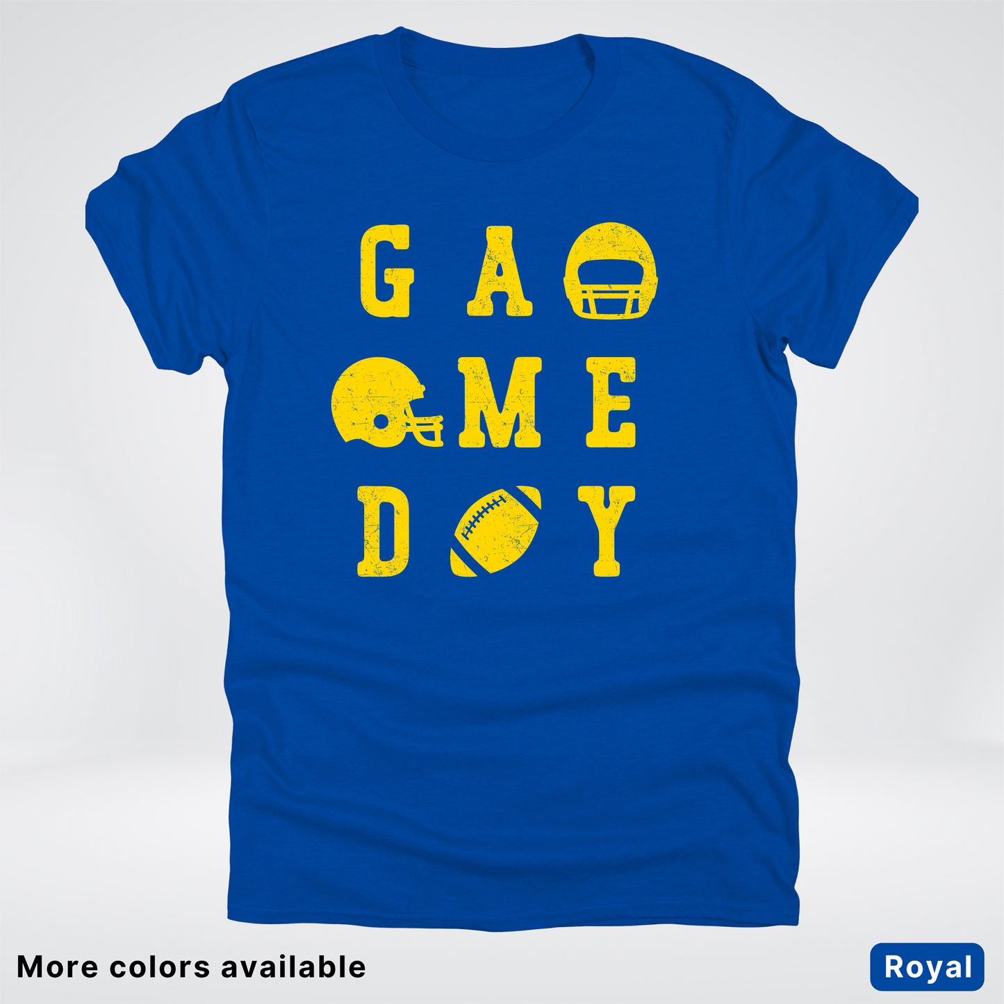 Game Day Football 3 x 3 - Gold Design - T-Shirt