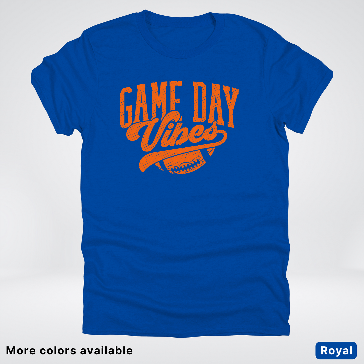 Game Day Vibes – Orange Design - Football  - T-Shirt