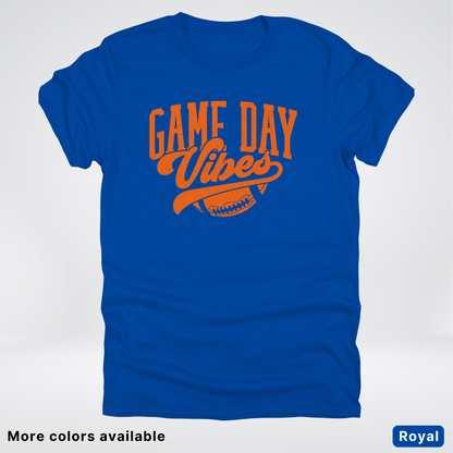 Game Day Vibes – Orange Design - Football  - T-Shirt