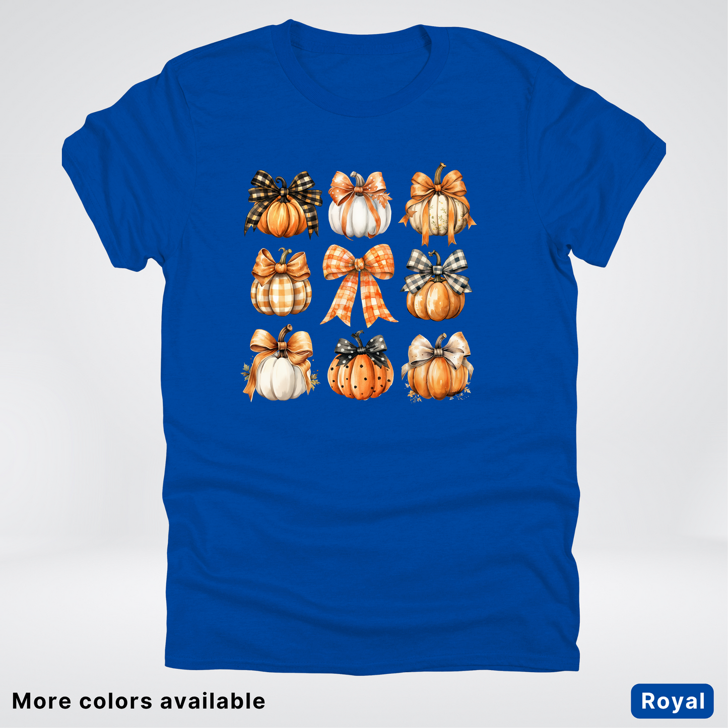 Flannel Bows & Pumpkin Coquette Fall Autumn - T-Shirt
