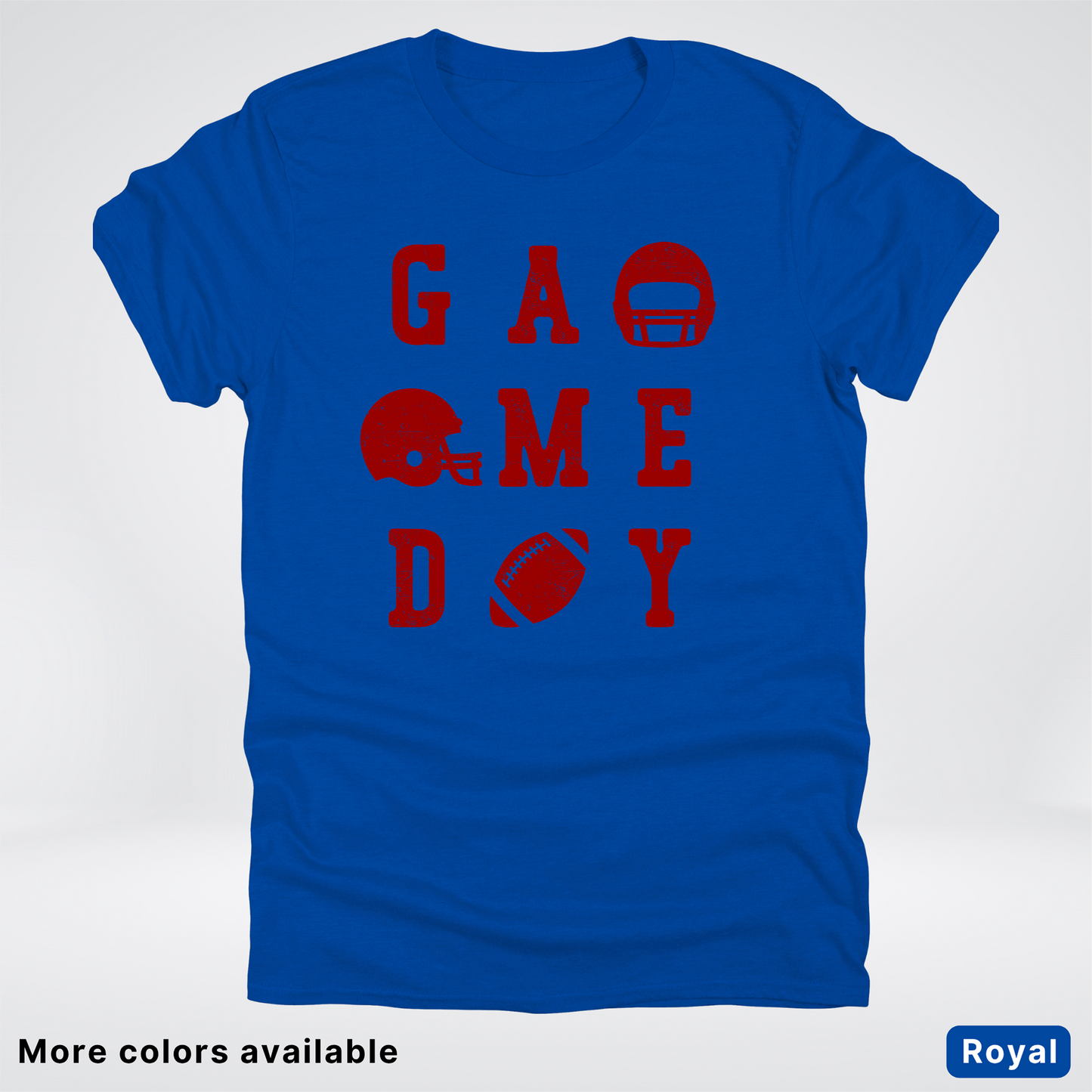 Game Day Football 3 x 3 – Maroon Design – T-Shirt