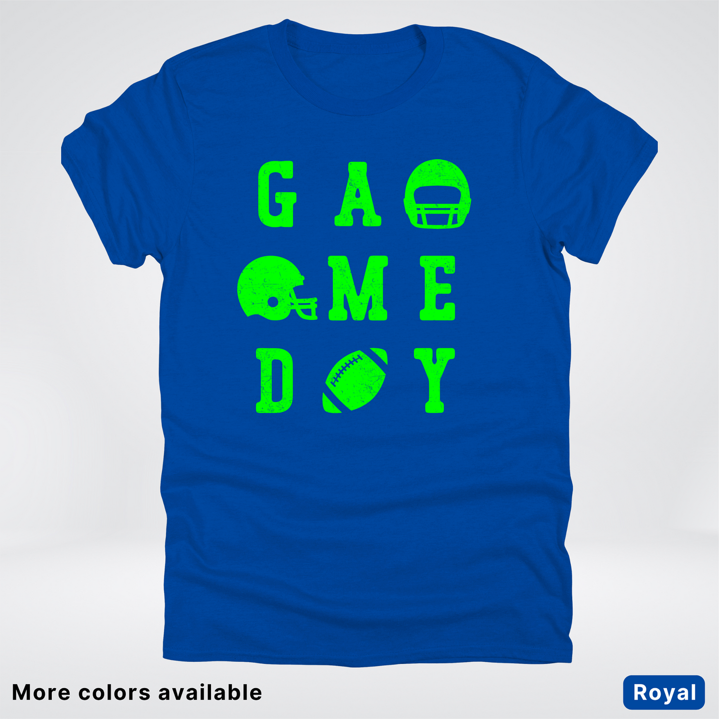 Game Day Football 3 x 3 - Green Design - T-Shirt