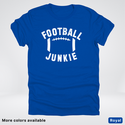 Football Junkie – White Design - T-Shirt