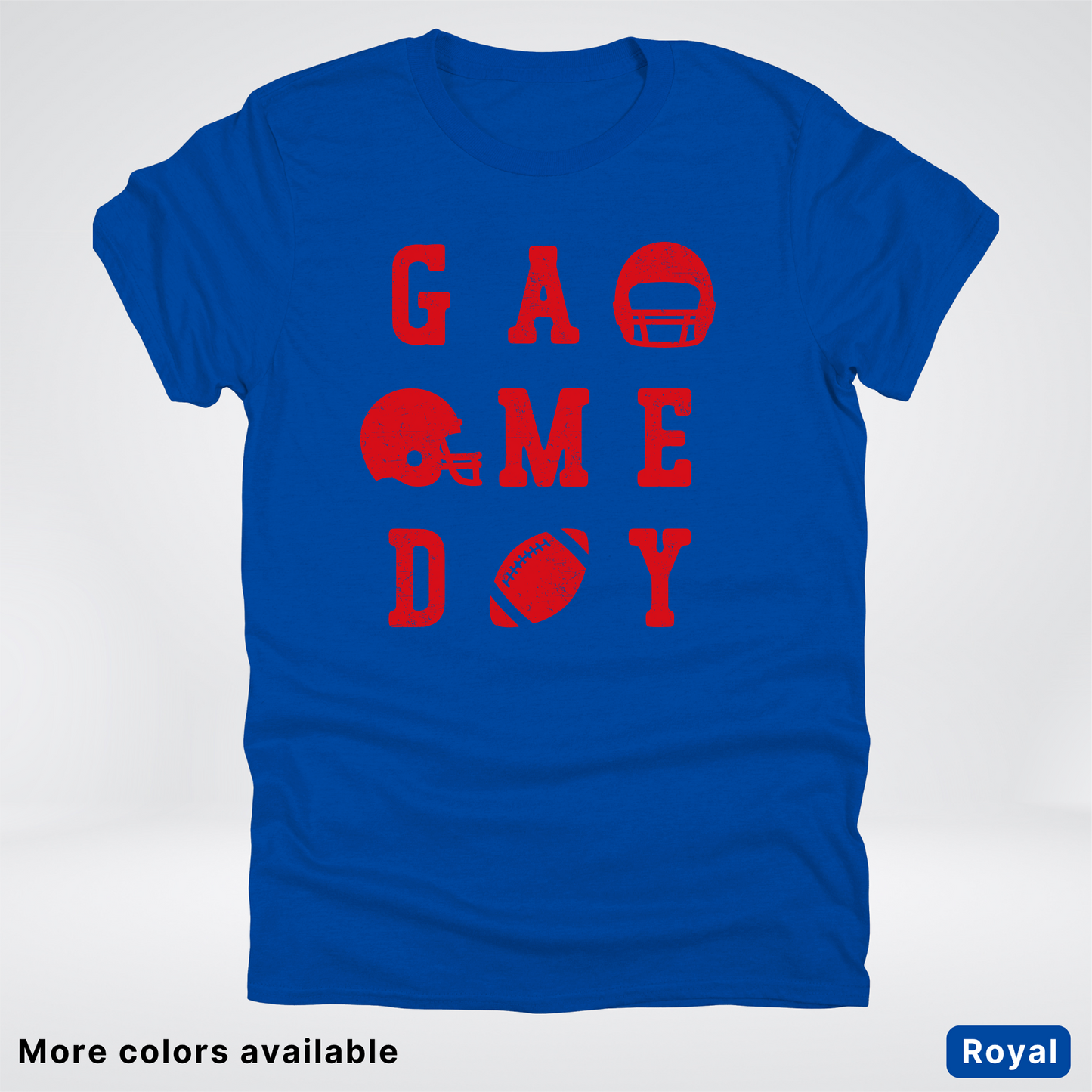 Game Day Football 3 x 3 - Red Design - T-Shirt