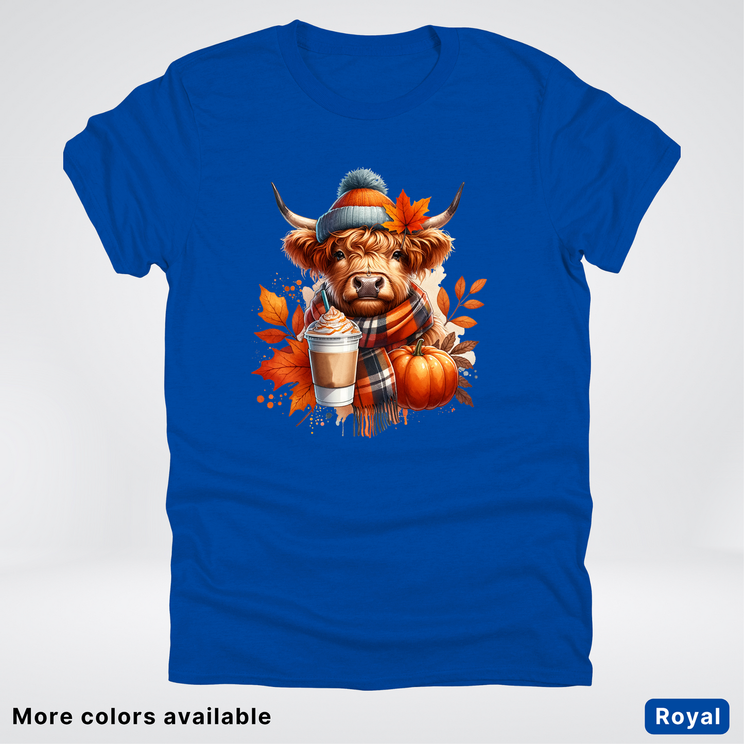 Fall Cow Cold Brew Coffee Pumpkin - T-Shirt