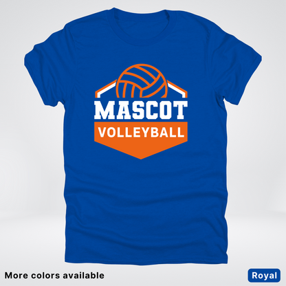 Custom Mascot - Orange - Volleyball Design 70 - T-Shirt