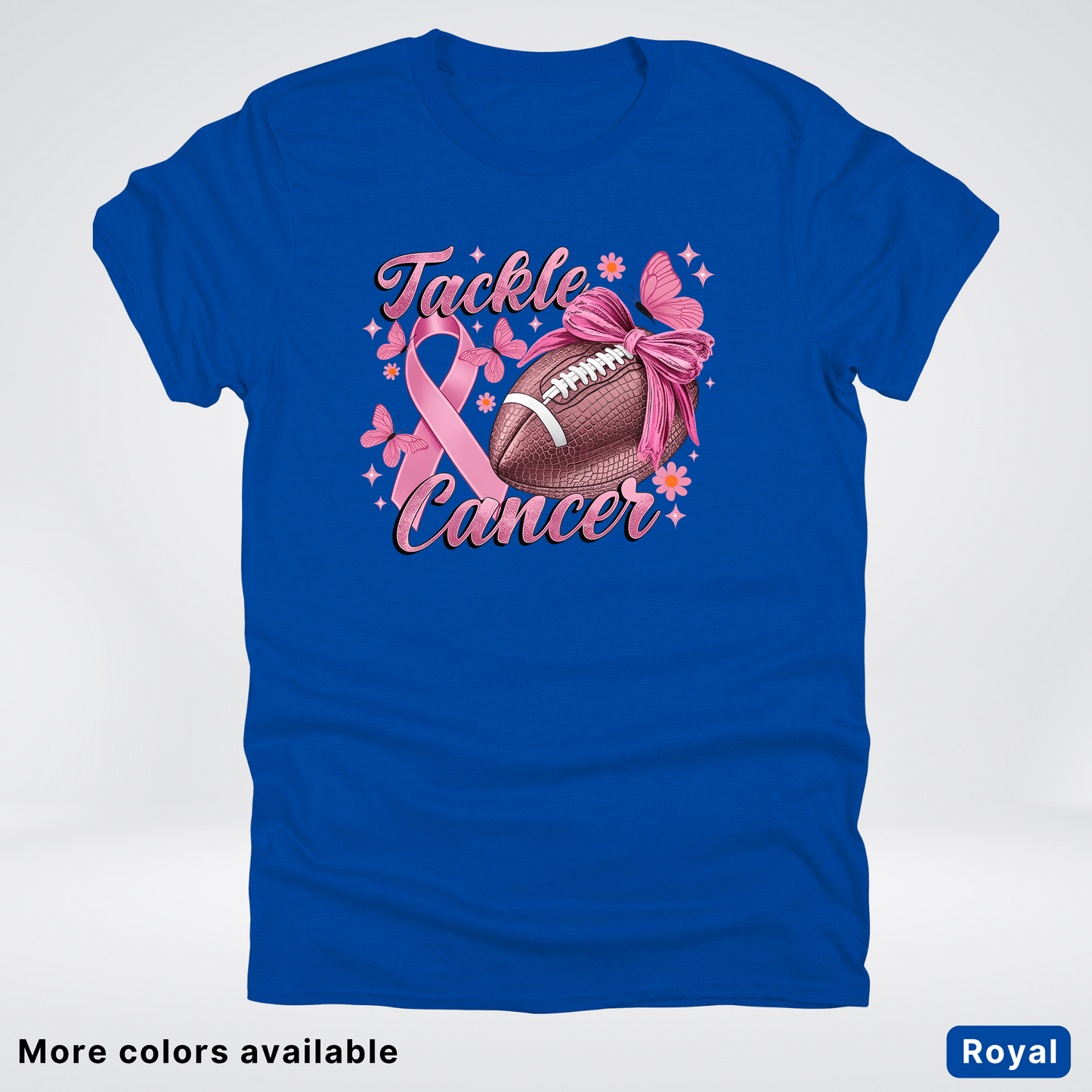 Tackle Cancer Coquette 02 Football T-Shirt