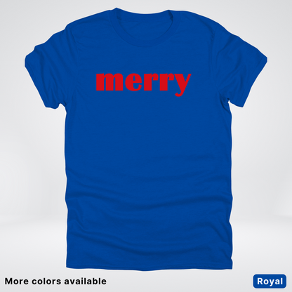 Merry - Red Design - T-Shirt