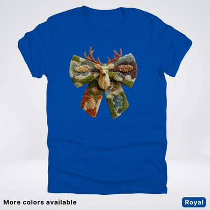 Neutral Woodland Bow Hook Yard Faux - T-Shirt