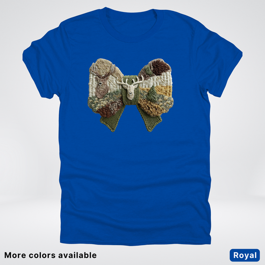 Rocking Horse Holiday Bow – Hook Yard Faux Look - T-Shirt