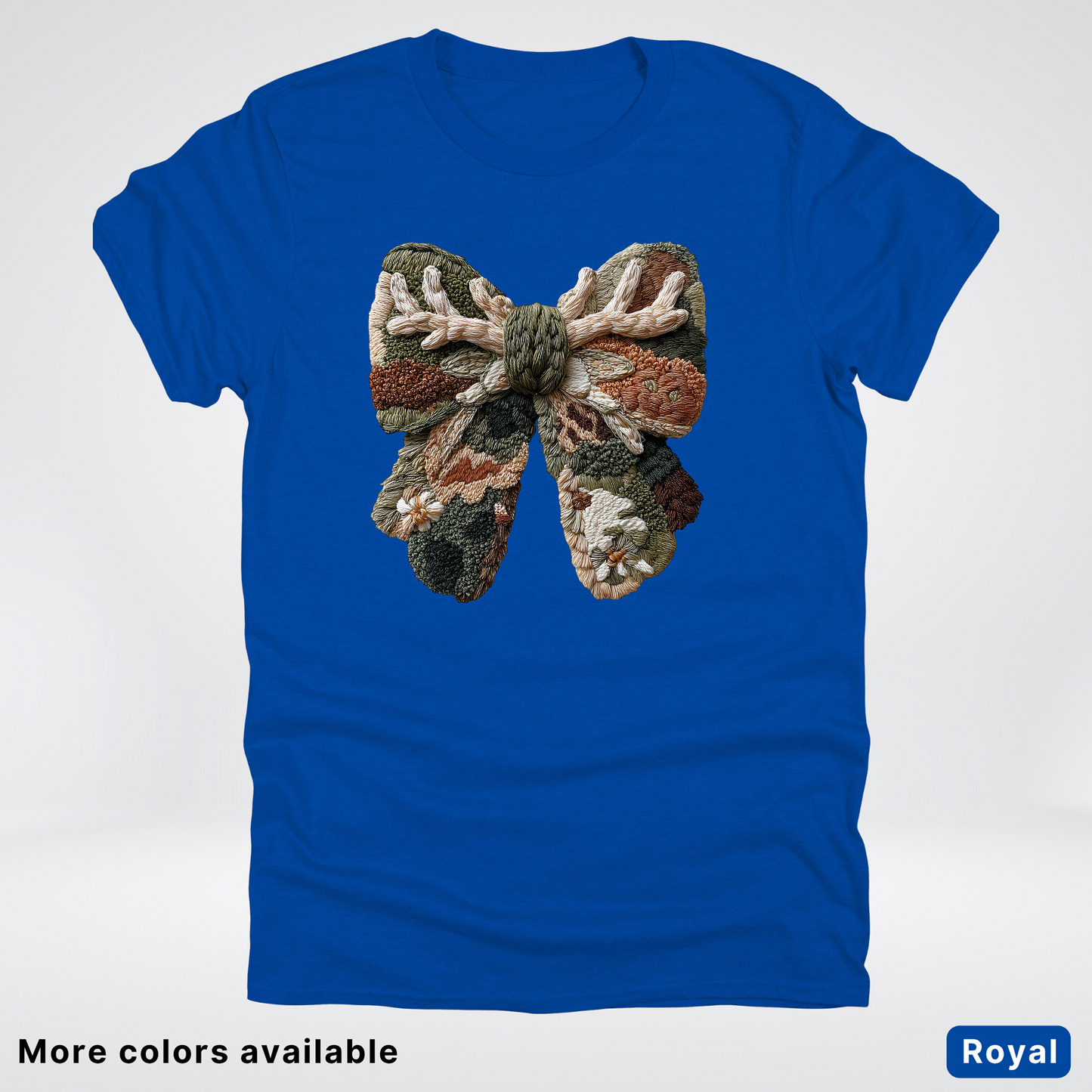 Woodland Winter Bow Hook Yard Faux - T-Shirt