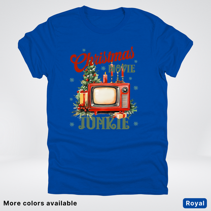 Vintage Christmas Movie Lover - T-Shirt