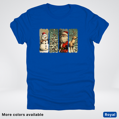 Classic Christmas Strip Art - T-Shirt