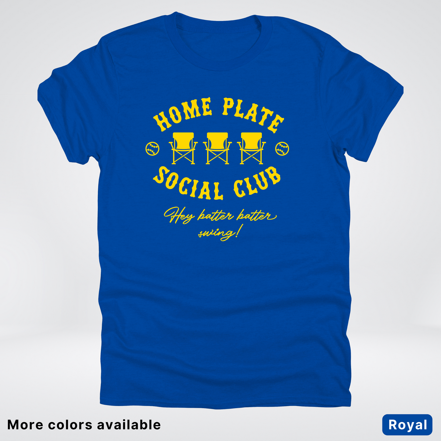 Home Plate Social Club – Gold Design - T-Shirt