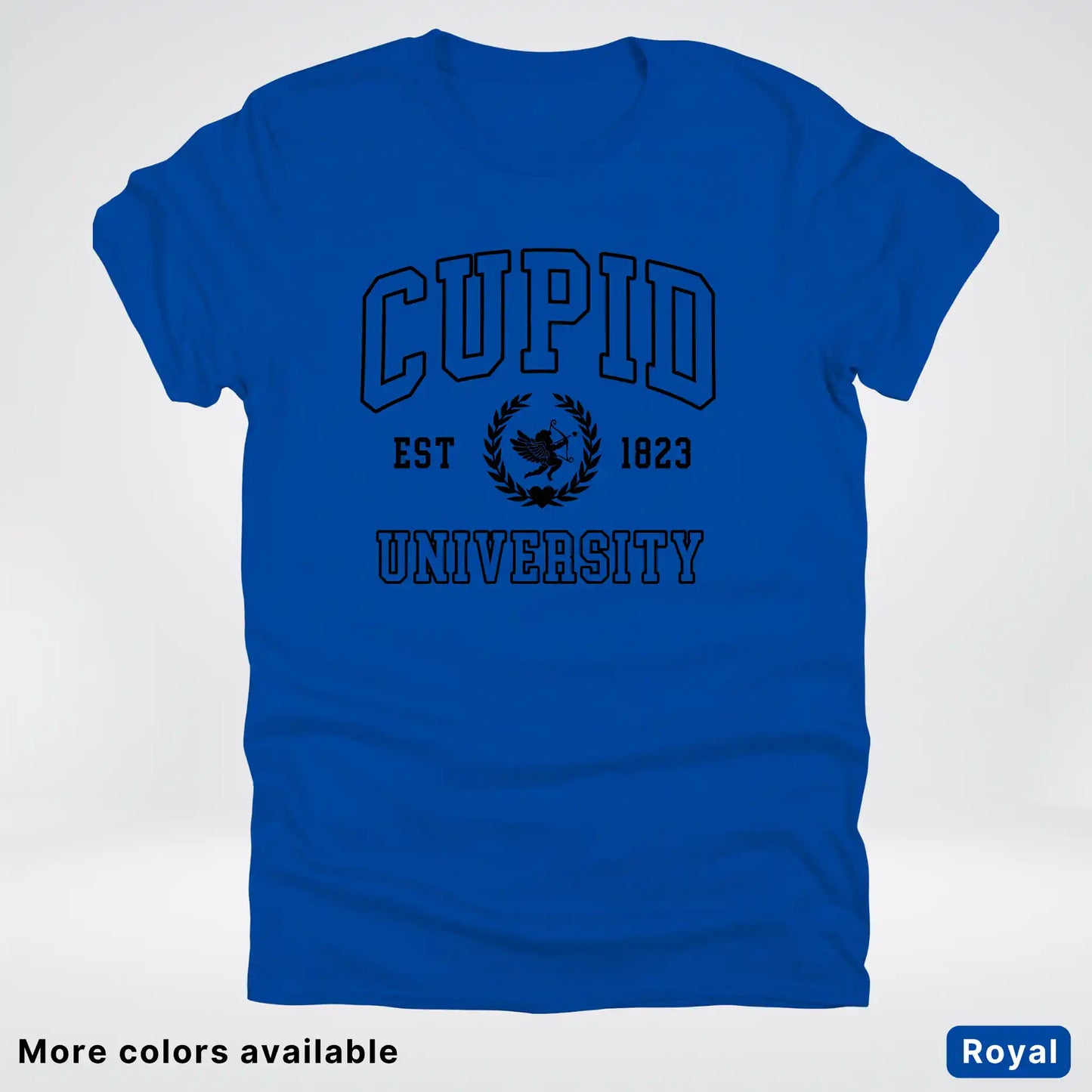 Cupid University Est 1823 - Black Design - T-Shirt