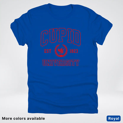 Cupid University Est 1823 - Red Design - T-Shirt