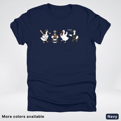 Baseball Goose Squad – Funny Baseball Goose Graphic T-Shirt