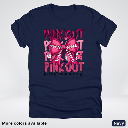 Coquette Football Laced Pink Out - T-Shirt
