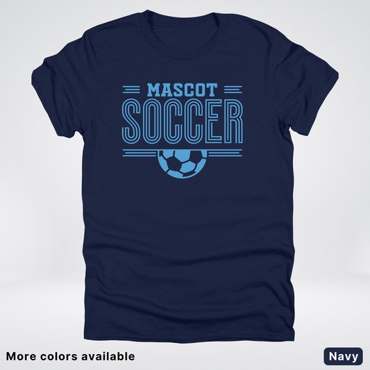 Custom Mascot – Light Blue Design 23 - Soccer T-Shirt