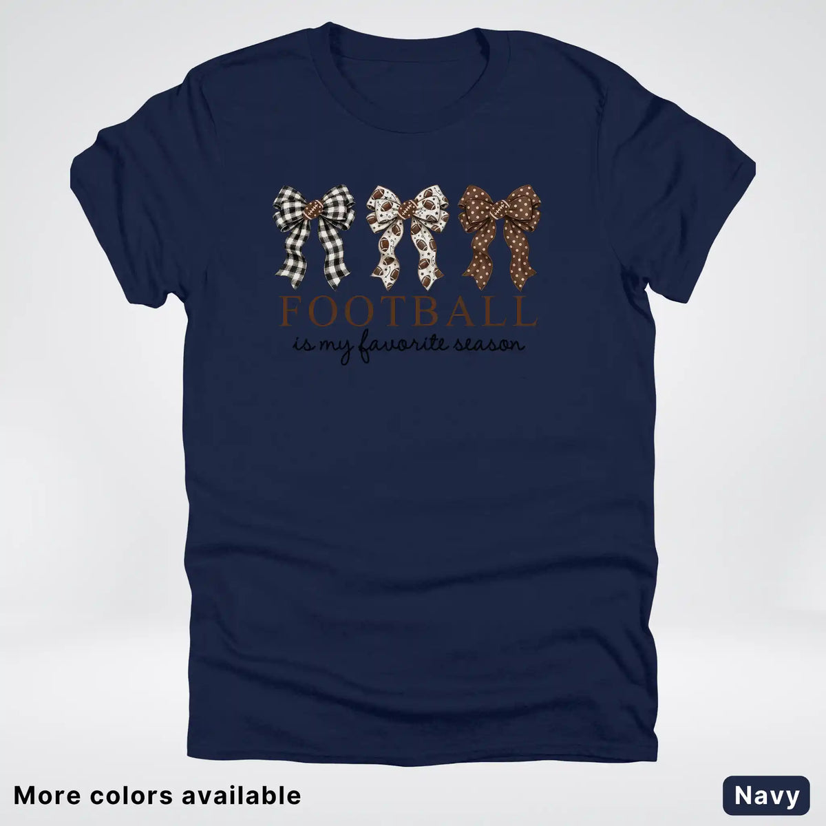 Football Is My Favorite Season – Game Day Bow T-Shirt