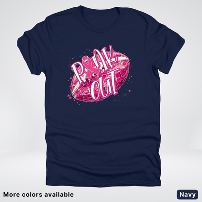 Pink Out Football Splatter - T-Shirt