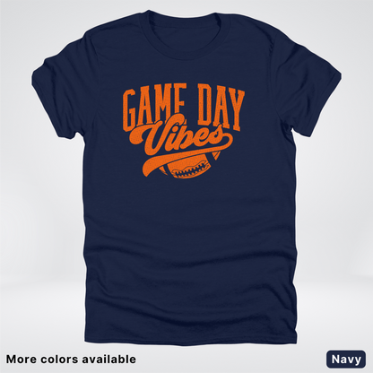 Game Day Vibes – Orange Design - Football  - T-Shirt