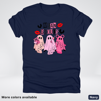 Mean Ghouls Pink Ghosts - T-Shirt