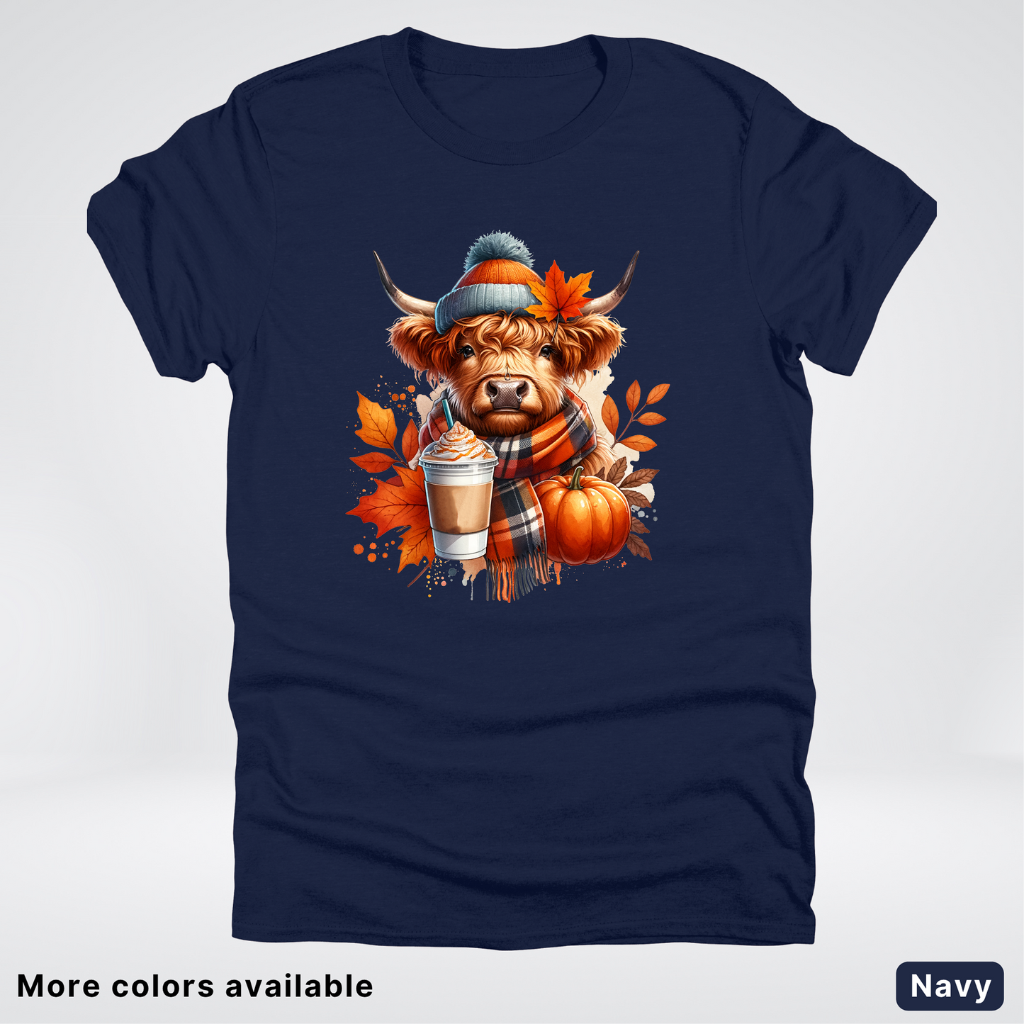 Fall Cow Cold Brew Coffee Pumpkin - T-Shirt