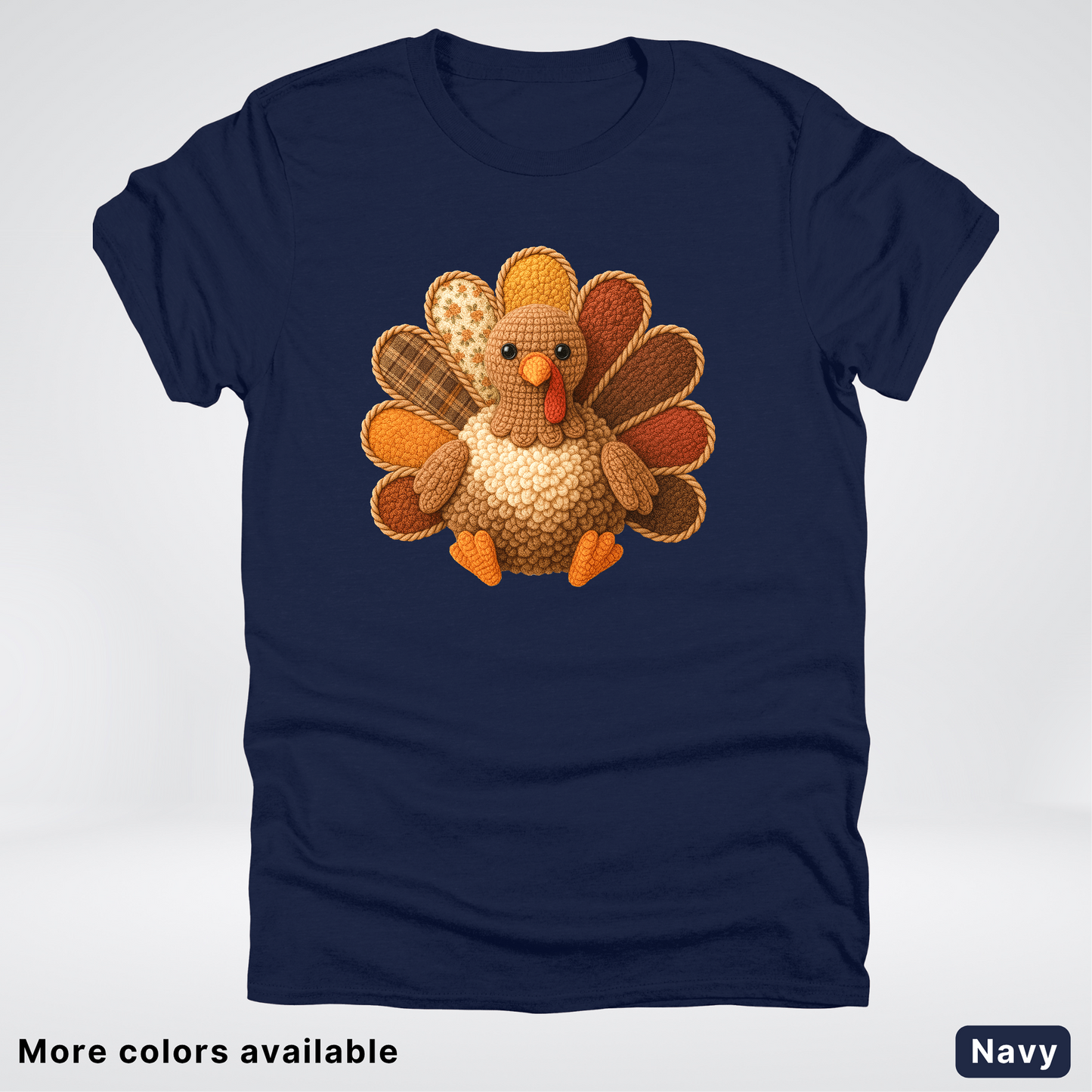 Turkey Crochet Thanksgiving Fall - T-Shirts