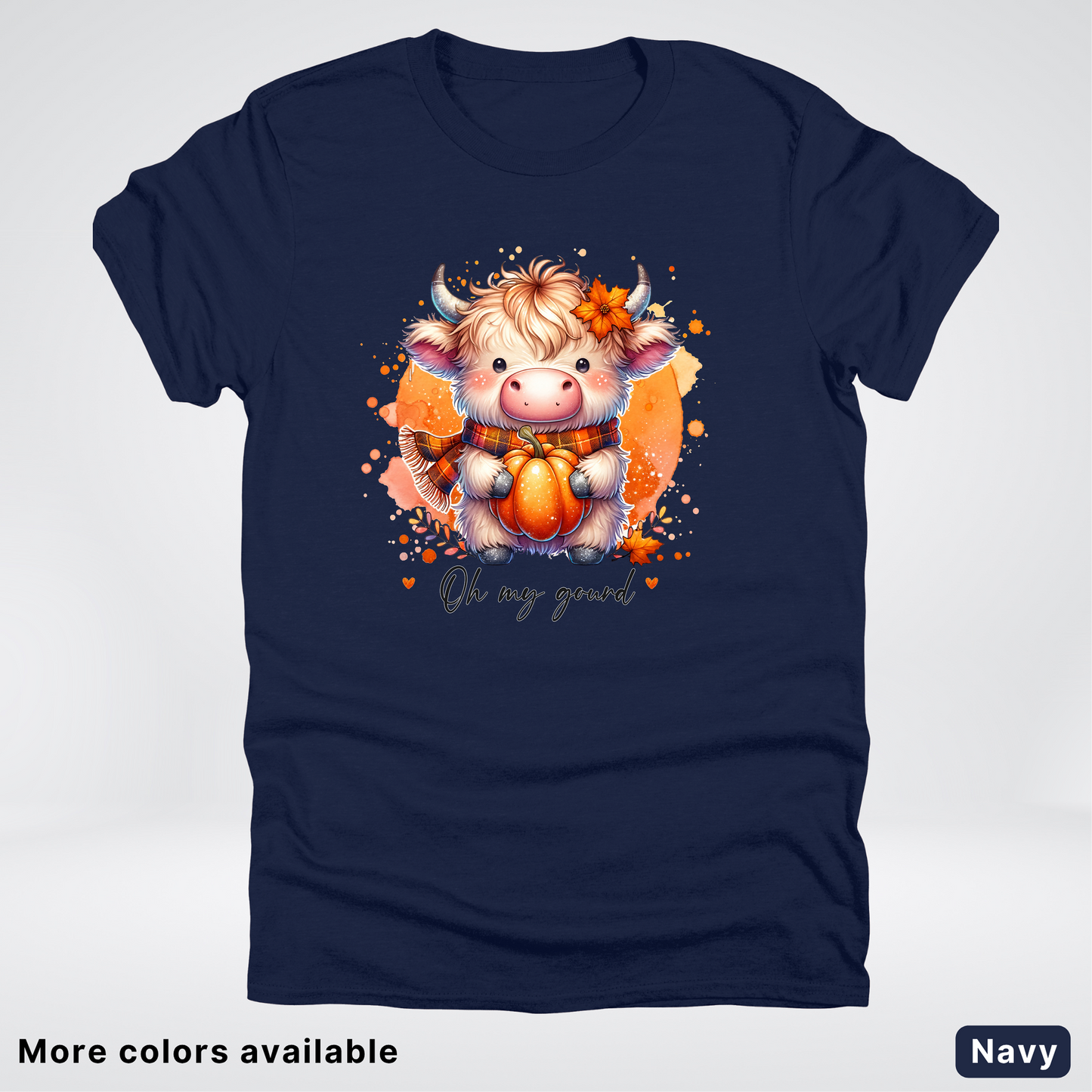 Oh My Gourd Small Cow Calf Pumpkin - T-Shirt