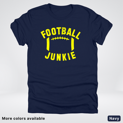 Football Junkie – Yellow Design - T-Shirt
