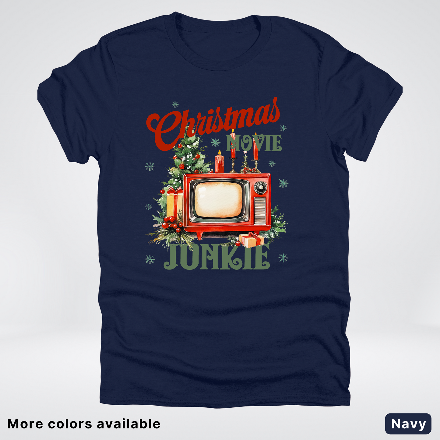 Vintage Christmas Movie Lover - T-Shirt