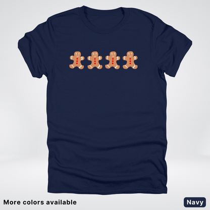 4 Gingerbread Men - T-Shirt