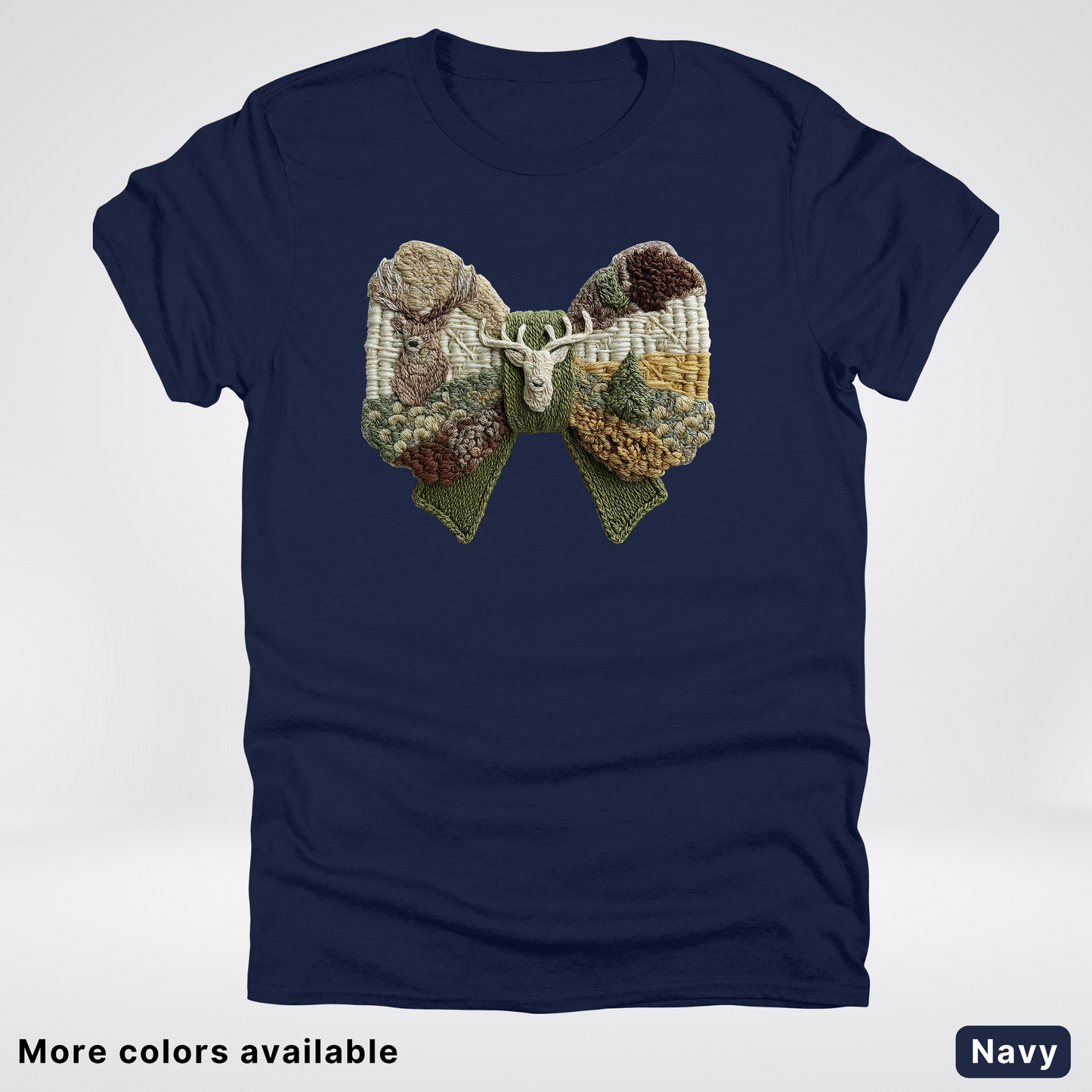 Rocking Horse Holiday Bow – Hook Yard Faux Look - T-Shirt