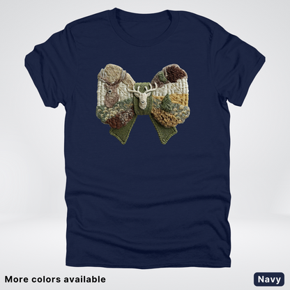 Rocking Horse Holiday Bow – Hook Yard Faux Look - T-Shirt