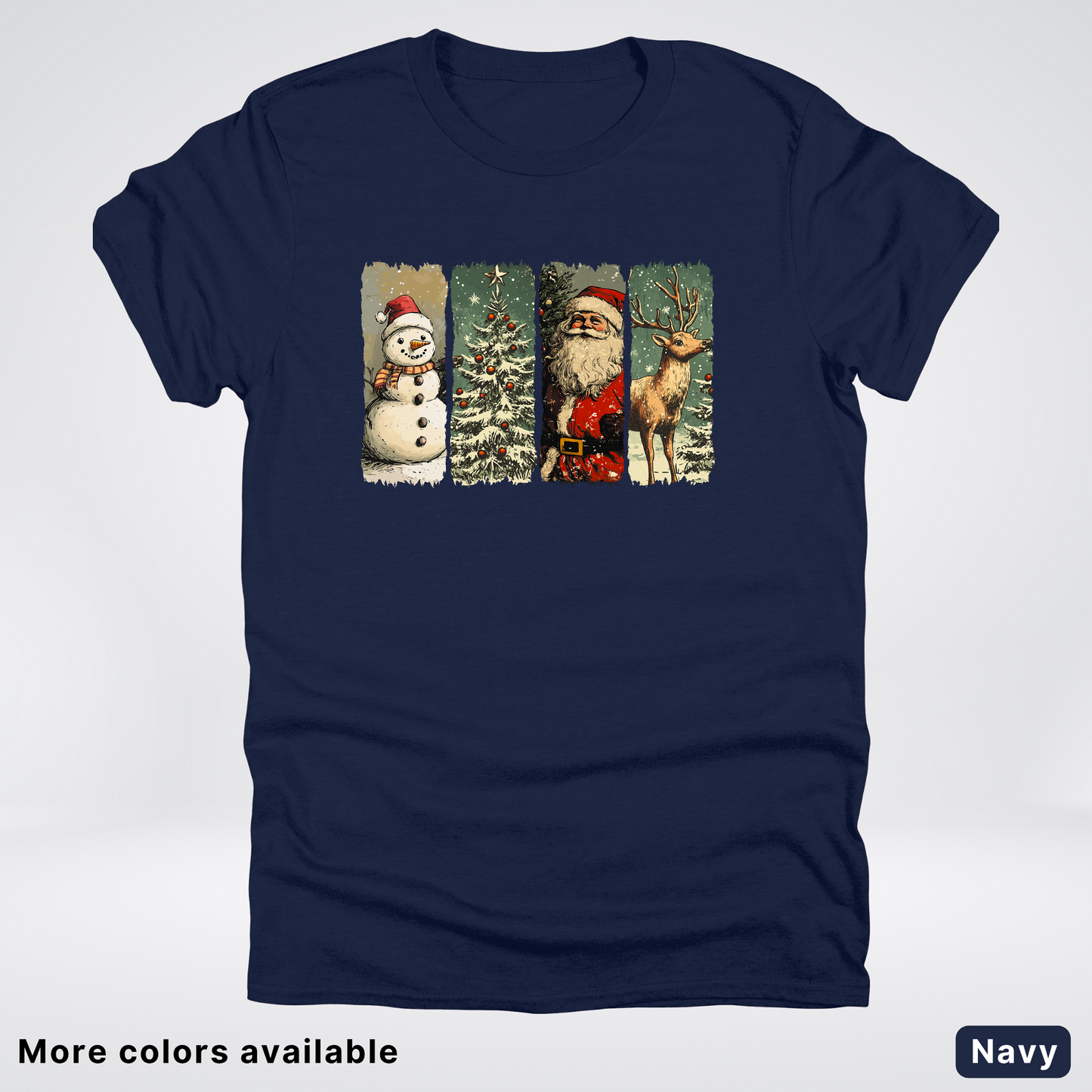 Classic Christmas Strip Art - T-Shirt