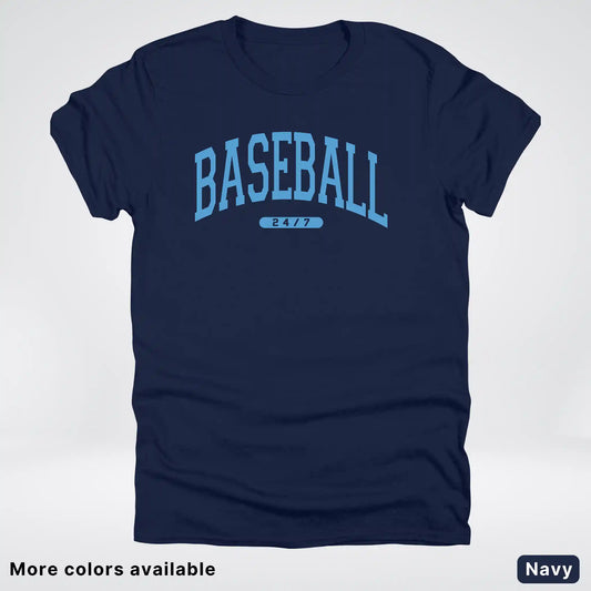 Baseball 24/7 – Light Blue Design - T-Shirt