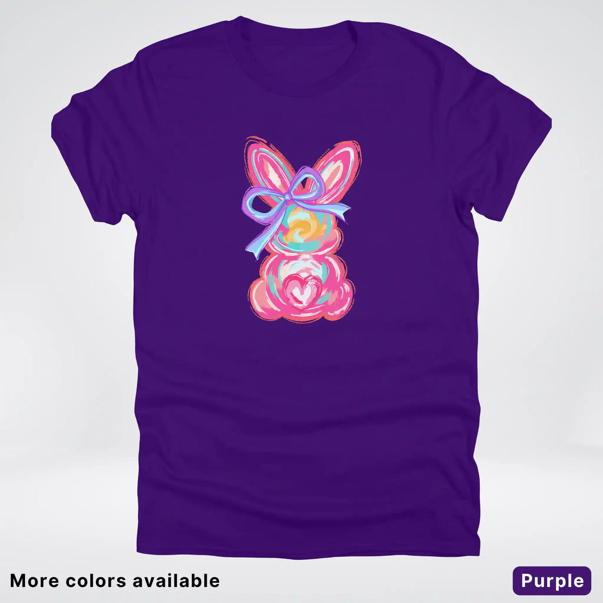 Coquette Easter Bunny – Pastel Bow Bunny Spring Graphic - T-Shirt