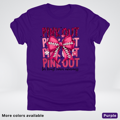 Coquette Football Laced Pink Out - T-Shirt