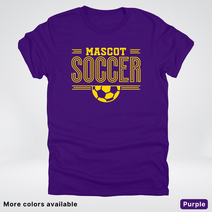 Custom Mascot – Gold Design 17 - Soccer T-Shirt