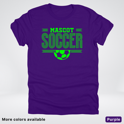 Custom Mascot – Green Design 21 - Soccer T-Shirt