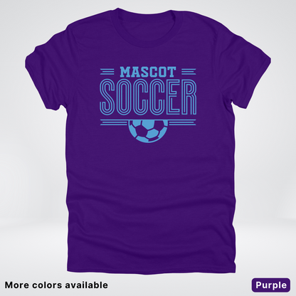 Custom Mascot – Light Blue Design 23 - Soccer T-Shirt