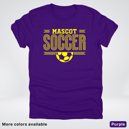 Custom Mascot – Yellow Design 19 - Soccer T-Shirt