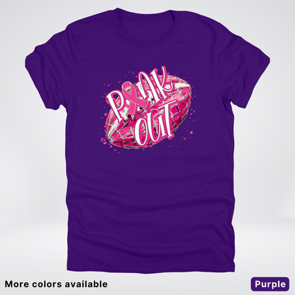 Pink Out Football Splatter - T-Shirt