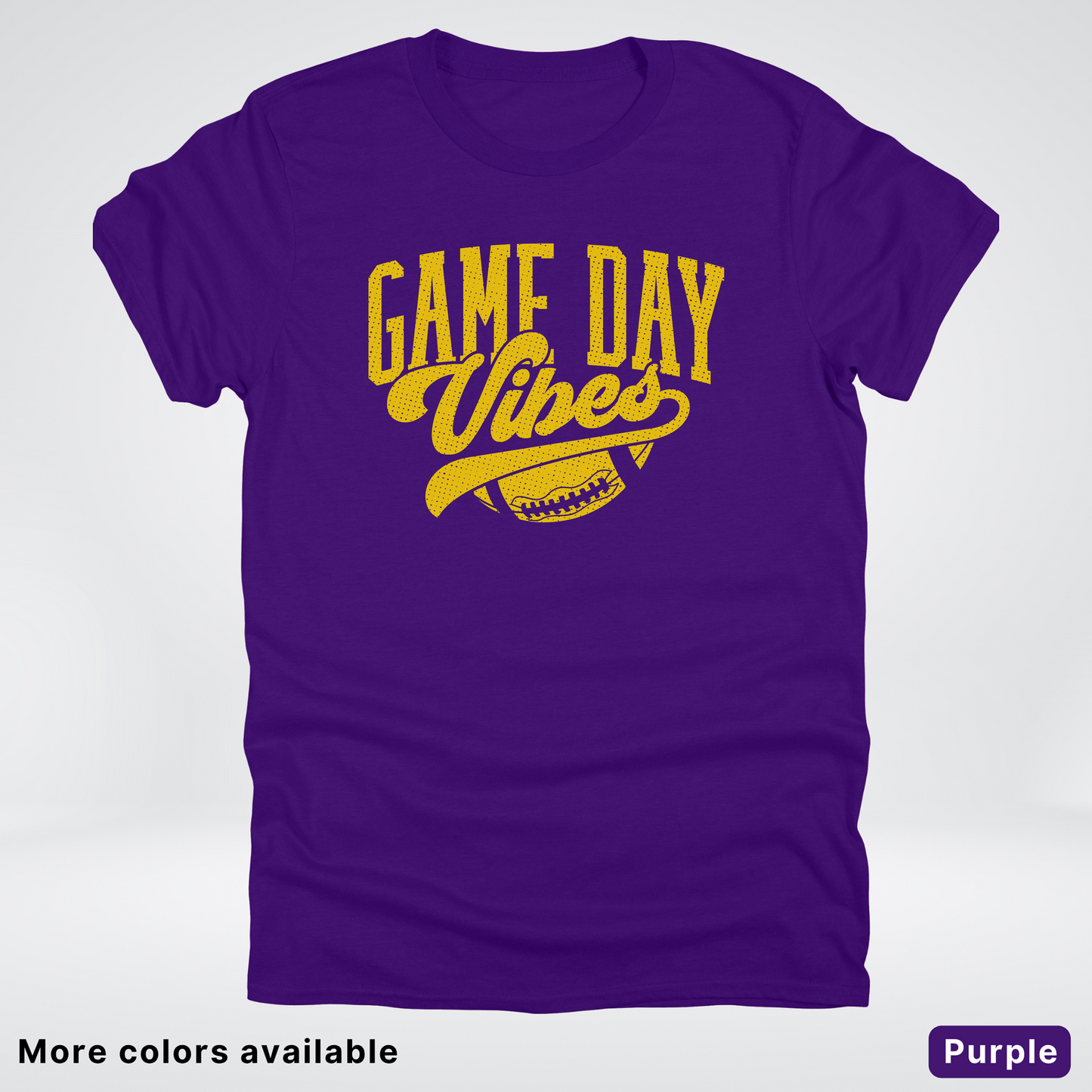Game Day Vibes - Gold Design - Football T-Shirt
