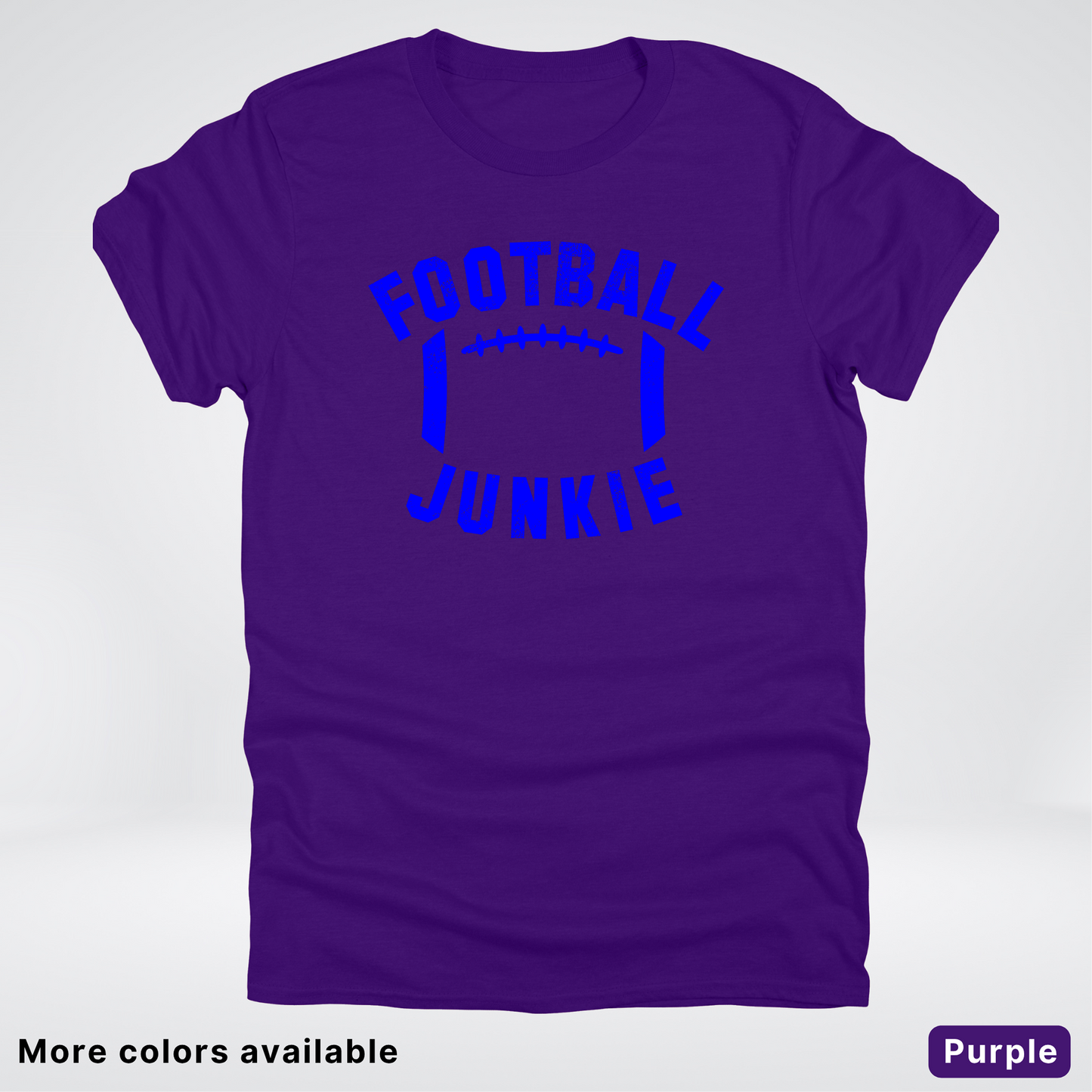 Football Junkie – Blue Design - T-Shirt