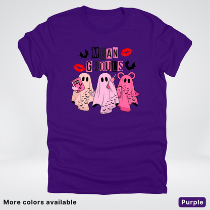 Mean Ghouls Pink Ghosts - T-Shirt