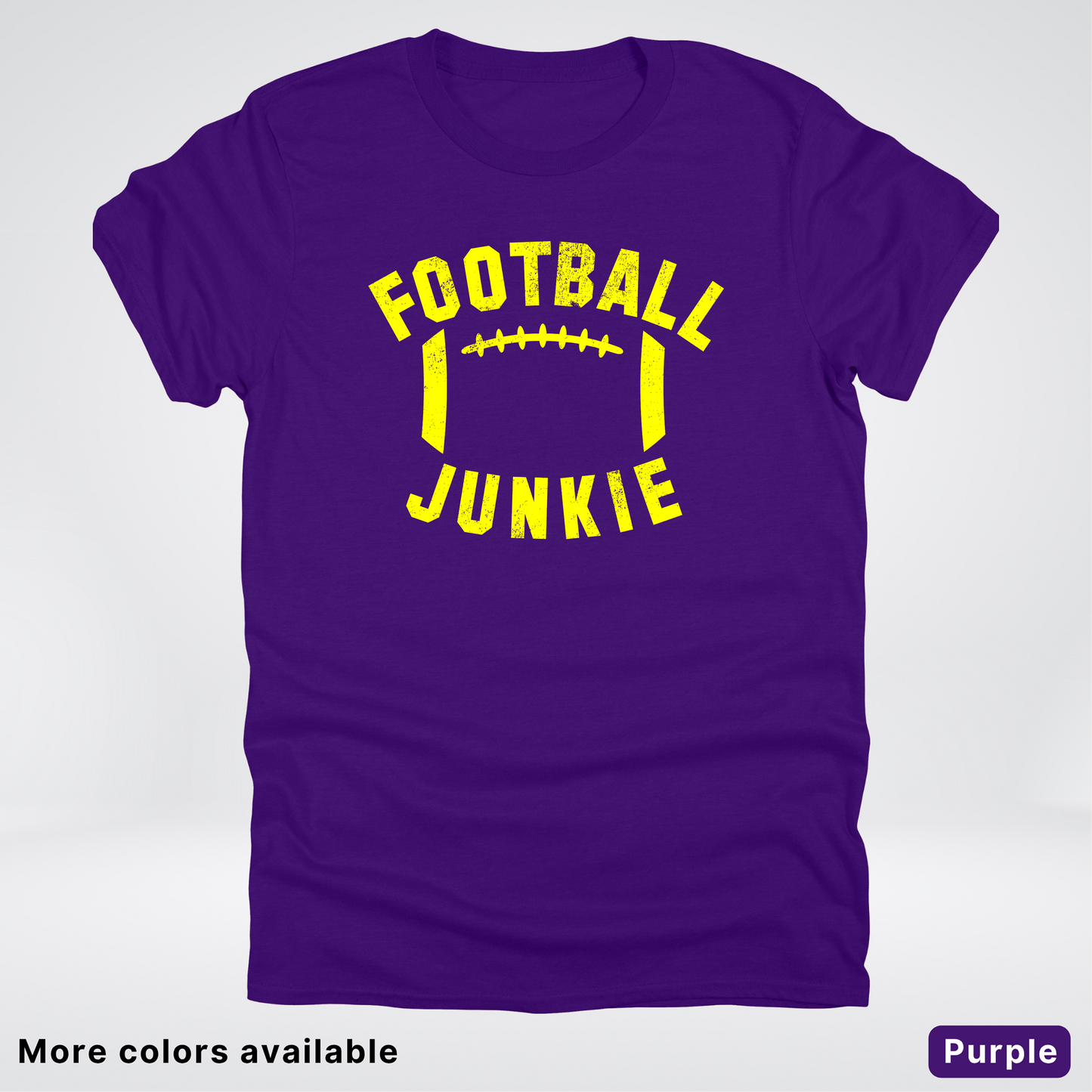 Football Junkie – Yellow Design - T-Shirt